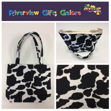 Medium Tote Bag - Cow Print